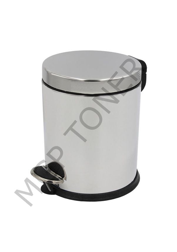 MİKRO 5 LT. PEDALLI PASLANMAZ ÇÖP KOVASI