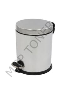 MİKRO 5 LT. PEDALLI PASLANMAZ ÇÖP KOVASI