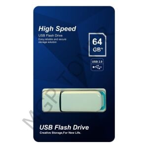 Elba 64GB Plastik Beyaz-Mavi 2.0 USB Flash Bellek