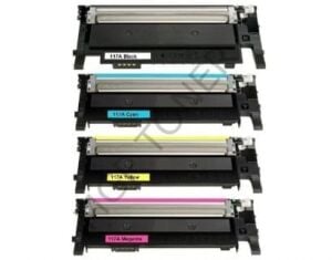 HP 117A  1 Set CMYK Muadil Toner chipsiz