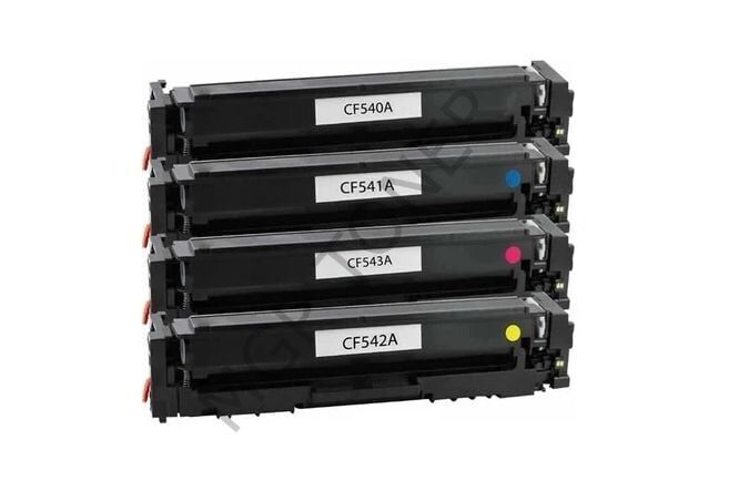 CF540 - CF541 - CF542 - CF543 1 Set 1 TAKIM  203A Muadil Toner CANON 054 BK CANON 067 BK UYUMLU