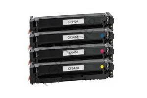 CF540 - CF541 - CF542 - CF543 1 Set 1 TAKIM  203A Muadil Toner CANON 054 BK CANON 067 BK UYUMLU