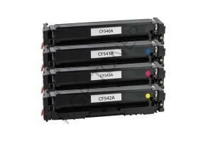CF540 - CF541 - CF542 - CF543 1 Set 1 TAKIM  203A Muadil Toner CANON 054 BK CANON 067 BK UYUMLU