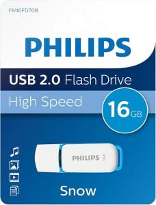 Philips Snow Edition 2.0 USB flash sürücü, 16 GB, PC, dizüstü bilgisayar, bilgisayar veri depolama, okuma hızı 21 MB/s'ye kadar