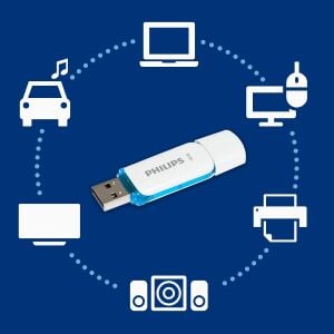 Philips Snow Edition 2.0 USB flash sürücü, 16 GB, PC, dizüstü bilgisayar, bilgisayar veri depolama, okuma hızı 21 MB/s'ye kadar