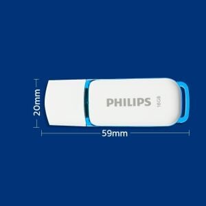 Philips Snow Edition 2.0 USB flash sürücü, 16 GB, PC, dizüstü bilgisayar, bilgisayar veri depolama, okuma hızı 21 MB/s'ye kadar