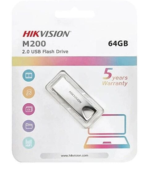 Hikvision USB M200 2.0 - 64 GB Flash Bellek