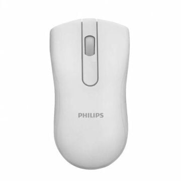 Philips M211 Sessiz Şarjlı Kablosuz Optik Mouse Beyaz (Pil ve Şarj Kablosu Dahil)