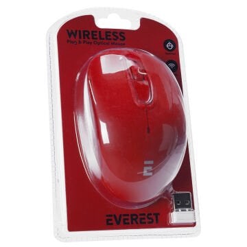 Everest SMW-666 Usb Kırmızı 2.4Ghz Optik Wireless Mouse
