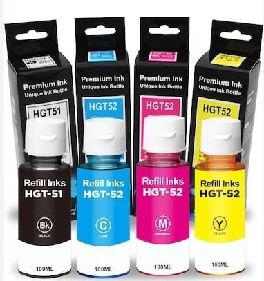 HP Mürekkep Seti GT51 Siyah -GT52 Mavi -GT52 Kırmızı -GT52 Sarı (Muadil 1 set